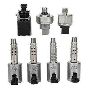 RE0F10D JF016E JF017E CVT8 Transmission Solenoids Kit 7pcs w/Pressure Sensor Compatible with Infini-ti JX35 QX60 Nissa-n