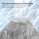 VK VKLIVING Cooling Blanket for Hot Sleepers Breathable Summer Blankets Q-Max 0.5 Arc-Chill Cooling Double Sides Cooling Blankets (50"x70" LightGrey)