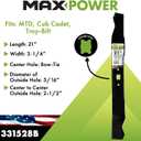 Maxpower 331528B Mulching Blade for some 21 Inch Cut MTD/Cub Cadet/Troy-Bilt Replaces 742-0741, 942-0741, CMXGZAM100067