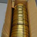 12 Pack 6" Large Golden Metallic Easter Eggs Bulk for Filling Specific Treats Plastic Fillable Jumbo Surprise Eggs Hunt Easter Basket Stuffers Filler Toys Gifts for Kids Boys Girls Easter Party Favor