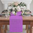 XCHI Purple Glitter Sequin Mirror Table Runner Table Decoration for Wedding Party Singles Dance Home Kitchen Decor 13x90 Inch