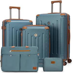 KUNEL Luggage Sets 5 Piece, Lightweight Durable Hardshell, 20/24/28 Inch