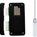 Case with Pin Protective for Flipper Zero Wi-Fi Dev Board, Protection Accessories Compatible with Flipper Zero Wi-Fi dev Board v1 ESP32-S2 (Black)