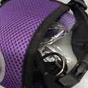 Lukovee Dog Seat Belt for Car, Adjustable Dog Car Harness for Large Medium Small Dogs, Soft Padded & Breathable Mesh Dog Seatbelt with Car Strap and Carabiner (Purple,S)