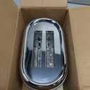 Mueller Retro Toaster 2 Slice with 7 Browning Levels and 3 Functions: Reheat, Defrost & Cancel, Stainless Steel Features, Removable Crumb Tray, Under Base Cord Storage, Black