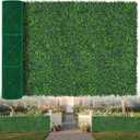 Artificial Boxwood Roll,60x120 in(50 sqft) UV-Anti Faux Ivy Grass Wall Backdrop for Balcony Privacy, Fake Grennery Wall Decor for Garden, Patio, Backyard