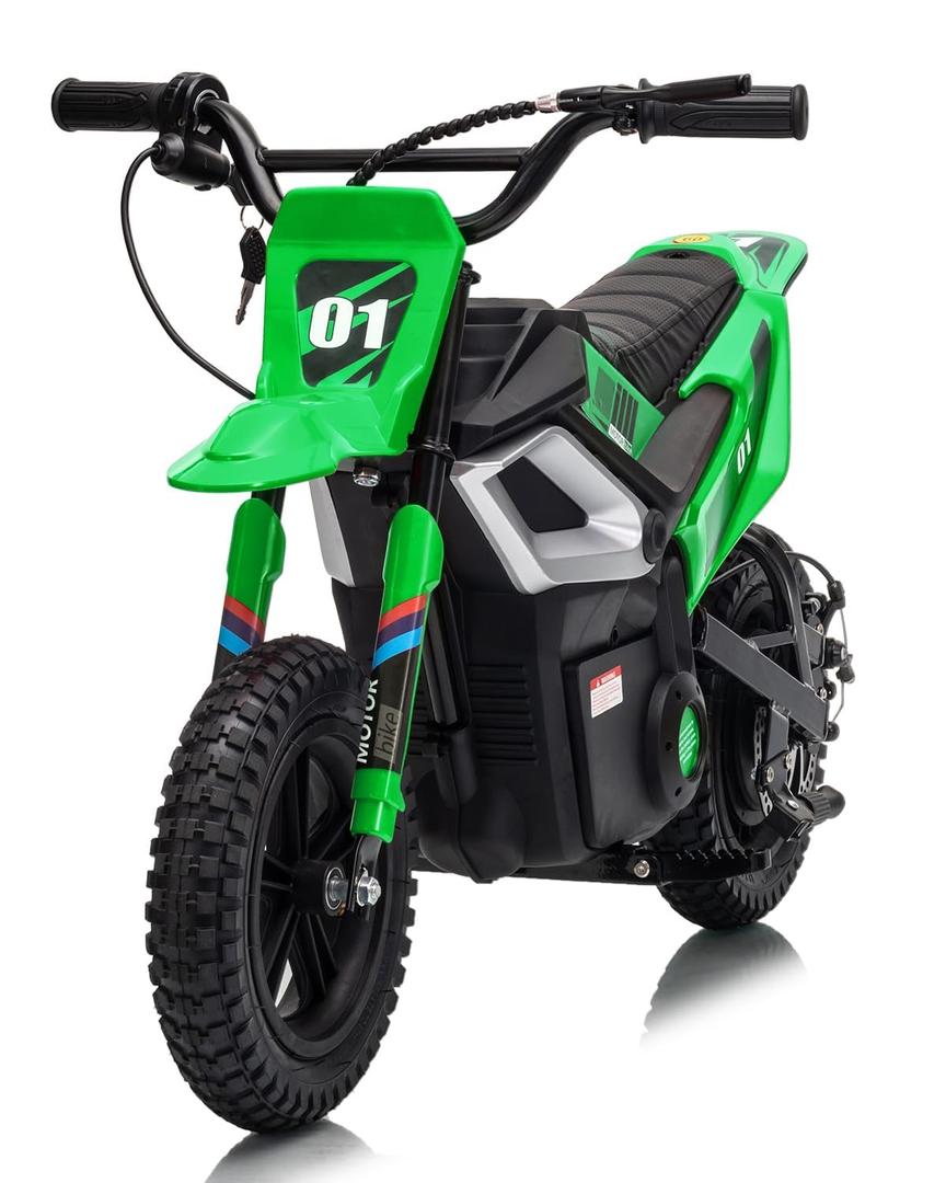 Garvee Electric Dirt Bike for Kids 10-12 Years, Ride On Motorcycle