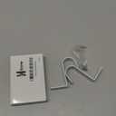 Hicarer 2 Pcs 1.25 Inch Closet Rod Brackets Heavy Duty Metal Wall Mount Rod Brackets with Screws Closet Pole Support for Living Room Bedroom Shelf Office(White)