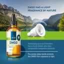 WoldoHealth DMSO 99.9% Pharmaceutical Grade 3.38 oz - FT-IR Verified Dimethyl Sulfoxide, Low Odor Solvent in Glass Bottle with Dropper