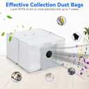 2 x Replacement Parts for Ecovacs Deebot X8 Pro Omni/Yeedi S14 Plus Robot Vacuum Cleaner - Spare Accessories 1 Main Brush 1 Roller 4 HEPA Filters 6 Side Brushes 6 Dust Bags