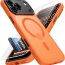 Magnetic for iPhone 17 Pro Max Case: Upgraded [Full Camera Protection], with [1X Screen Protector] [Camera Button], 6.9" Case for iPhone 17 Pro Max, Orange