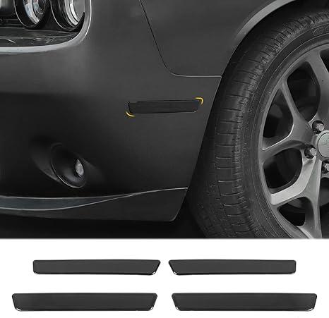 JeCar Smoked Side Marker Light Fender Flares Exterior Accessories Compatible with Dodge Challenger 2015-2023