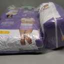 Basics Incontinence Underwear for Women, Protective, Disposable, Postpartum, Maximum Absorbency, Large, Lavender, 54 Count (3 Packs of 18)