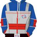 Adult Henry Danger Hoodie Superhero Cosplay Costume Zipper Sweatshirts Coat Halloween Jacket (Small, Blue-3)