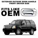 Ferding Exterior Outside Chrome Door Handle Rear Passenger Side Compatible with 1999-2007 Chevy Avalanche Silverado Suburban Tahoe, Cadillac Escalade, GMC Sierra Yukon 15745141 GM1520142 80552