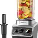 CRANDDI Professional Commercial Blender, Max 1500W, 80oz Pitcher, Powerful Blender with Tamper for Smoothie, Ice Crushing, Variable 9 Speeds Control,110V, K96, Black