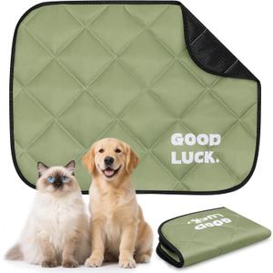 Washable Dog Training Pads - Reusable Puppy Pads 60x45 cm, Moisture & Waterproof Pet Mat, Fast Drying, Scratch Resistant for Dogs & Cats (Army Green, 1 Pack)