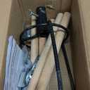 Chicken Perch Toys for Coop & Backyard Chickens, Large Chicken Perch Roosting Bars with 3-Prong Metal Ground Plug & Adjustable and Replaceable Wood Bar(Wooden, 54" H x 14" R)