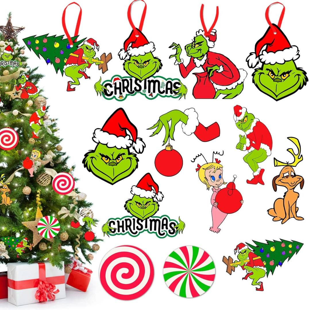 Christmas Tree Decorations, 20 PCS Christmas Tree Hanging Ornament Holiday Ornaments Xmas Decorations Xmas Decor Home Indoors