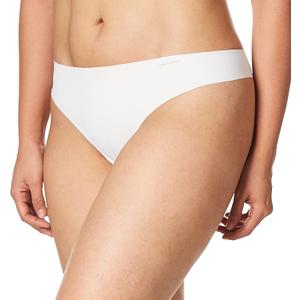 Calvin Klein Women's Invisibles Seamless Thong Panties, 3 Pack (White, )