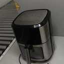 Kitchen Elite Air Fryer Stainless Steel with View Window, XL 8.5QT Large Airfryer, 8-in-1 Digital Control, 400F Temp Controls, Nonstick Dishwasher-Safe, Space-Saving, Roast, Broil, 1500W