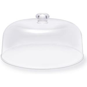 11-inch Plastic Acrylic Cake Dome Cover, Suitable for Cake Stand Plates Transparent Cake Cover(Transparent Handle)