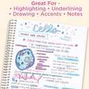 Zebra Pen Mildliner Dual-Tip Highlighter Set, Broad and Fine Tips, No Bleed, Ideal for Bible Highlighting, Journaling, Note-Taking and School Supplies, Assorted Bright Ink Colors, 4-Pack (78405)