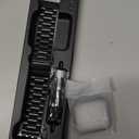 Fullmosa Band Compatible with Apple Watch 44mm 45mm 42mm, Stainless Steel iWatch Band for Apple Watch Se 2 Series 9/ 8/ 7/ 6/ 5/ 4/ 3/ 2/ 1(Black, 42mm/ 44mm/ 45mm)