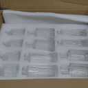 36 Sets Mini Small Vases for Flowers Bulk Glass Ribbed Bud Vases Set for Centerpiece Table Decorative Wedding Reception, Housewarming Gift Holiday Christmas