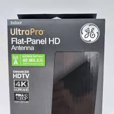 GE 34342 Pro Flat Panel HD Indoor TV Antenna 40-mile Range 4k Ultra 1080p Full