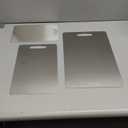 Titanium Cutting Board Set of 3,100% Pure Titanium Cutting Boards for Kitchen, Double Sided Non Toxic Cutting Board, Ideal Charcuterie & Chopping for Meat, Hygiene Durable DishwashrS+M+L)