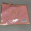 Momoake 16th Birthday Gift Bag with Card and Tissue Paper for Women/Her, 2010 16 Year Old 13" Elegant Pink Gold Anniversary Keepsake Party Present Shopping Paper Bags for 16th Birthday Decorations