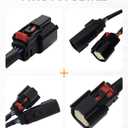 PBYMT Tour Luggage Pack Quick Disconnect Wiring Harnesses, Plug and Play Power tap Harnesses Fit for Harley Touring Road Glide, Road King, Street Glide, Electra Glide Standard and Select CVO 2014-2024