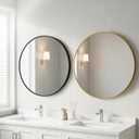 Sweetcrispy 30 in Round Bathroom Wall Mirror, Vanity Mirrors for Over Sink