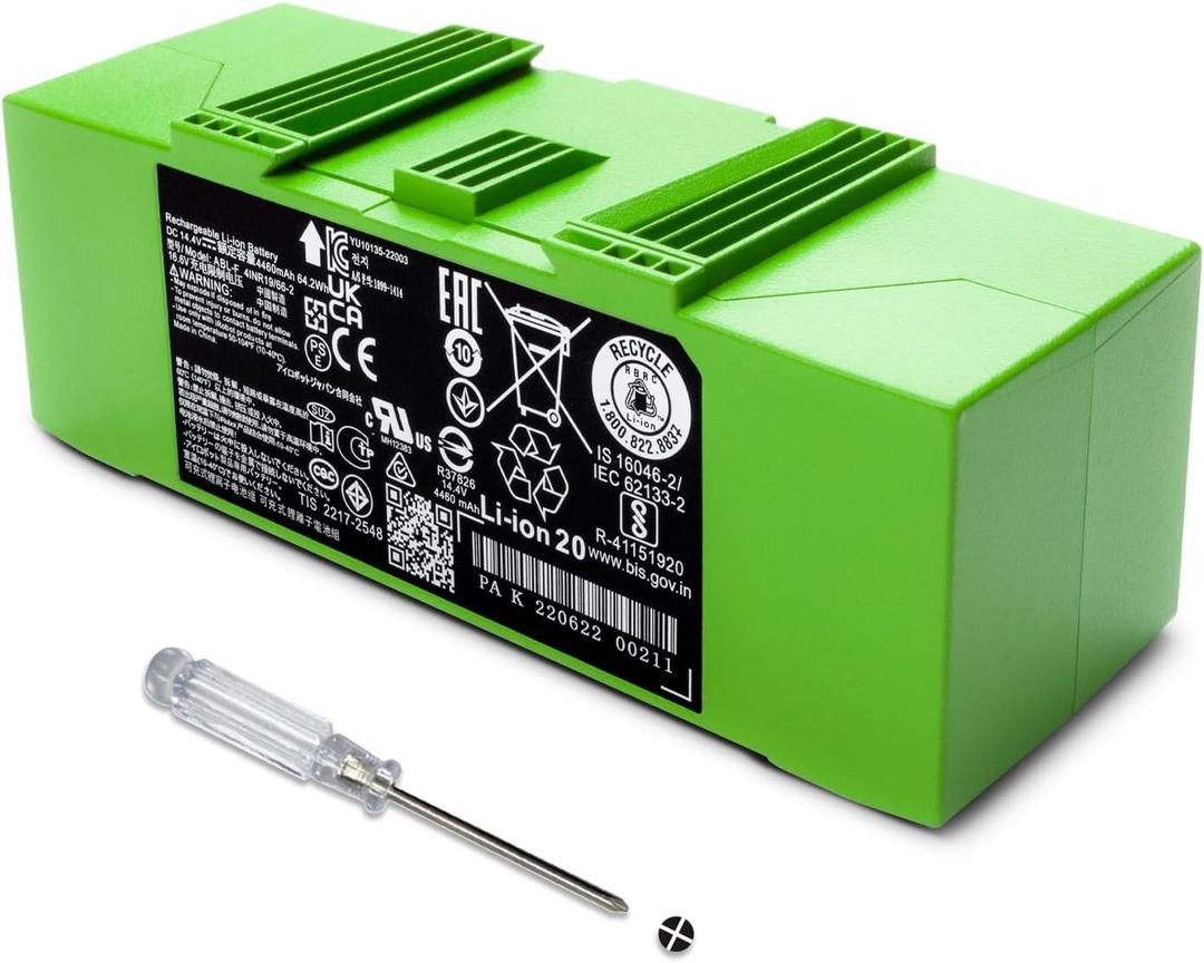 ABL-F Battery for iRobot Roomba j9+ i8 i8+ j7+ i7 i7+ 7150 7156 7158 7550 7558 i6 i4 4150 i4+ 4550 4552 i3 i3+ 3150 3158 3550 3556 3558 e5 e5150 e5152 e5154 e5158 e6 6198 e6198 j7 7550 j9 14.4V 64.2Wh