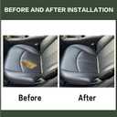 FZJDSD Black Driver Side Bottom Perforated Microfiber Leather Replacement Seat Cover Compatible with Mercedes Benz E63 E280 E300 E320 E350 E500 E550 2003 2004 2005 2006 2007 2008 2009