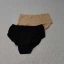 Vanity Fair Women's High Waisted Underwear, Full Coverage Ladies Panties, Perfectly Yours Briefs XL, Black and Beige