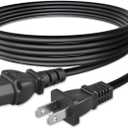 6.6ft/2m UL Listed 2-Prong AC Power Cord Cable Lead Replacement for Sony KDL-40VL160 KDL-40W4100 Bravia TV LED 2-Slot Non-Polarized 10A 125V 18AWG