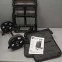 KEDSUM 2 in 1 Shopping Carts for Groceries, 330 lbs Grocery Cart on Wheels, Foldable Utility Carts with Wheels, Hand Truck with Waterproof Tote Bag for Shopping, School, Laundry, Craft Show, Black