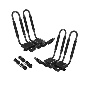 Kayak Roof Rack 2 Pairs J-Bar Carrier Holder for Canoe, SUV, Cars, Truck, Surf Ski, Car Top Mount Racks for Trip, Set of 2