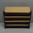 SpaceAid Spice Rack Organizer with 28 Spice Jars, 386 Spice Labels, Chalk Marker and Funnel Set for Cabinet, Countertop, Pantry, Cupboard or Door & Wall Mount - 28 Jars, 13.4" W  10.8" H, Black