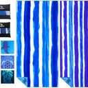 2 Pack Microfiber Lightweight Thin Beach Towel Sand Free Quick Dry Super Absorbent Large Towels for Swimming Pool Yoga Gym Travel Vacation Beach Accessories Essentials for Adults