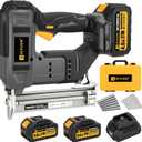 Nail Gun, Brad Nailer Cordless with 2 x 4.0Ah Battery, 2-in-1 18 Gauge Electric Pistola De Clavos De Bateria with 1200pcs Nails,Power Nailers & Staplers for Woodworking, Home Improvement DIY