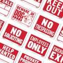 4 x BAZIC Products For Sale Sign 9"X12", Plastic Signs for Yard Sale Garage Sale Retail Store Business, Waterproof Indoor Advertising Signage, 4-Pack