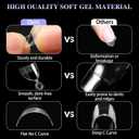 3 x 600Pcs Extra Short Stiletto Nail Tips, 12 Sizes Pre Shaped Half Cover Stiletto Press On Nails Soft Gel Nails Matte Clear Fake Nails Tips for Nail Extension Home DIY Nail Salon with Box