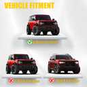 4PC Door Bags Compatible with 2021-2025 2026 Ford Bronco Front and Rear Door Bags Hard Door Portable Storage with Carry Handle for Ford Bronco Accessories 4 Door (Front and Rear 4pcs)