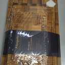 Fibogollo Bamboo Cutting Boards for Kitchen,Chopping Boards Set with Juice Groove,End Grain Bamboo Butcher Block,Serving Board with Holder(3 Pcs)