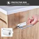 Toilet Paper Holder Wall Mount, Toilet Paper Storage Metal, Adhesive Rustproof Toilet Paper Roll Holder Wall Mounted, Large Roll Hanging Holder for Bathroom, Kitchen, Washroom RV (Silver)