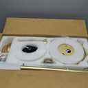 60 Inch Black and Gold Ceiling Fans with Lights and Remote 6 Speed Reversible DC Motor Modern LED Ceiling Fans for Bedroom Living Room