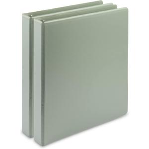 Samsill Plant-Based 1 Inch Durable D-Ring, View Binder, Eco-Friendly, USDA Certified Biobased, 2 Pack, Sage Green